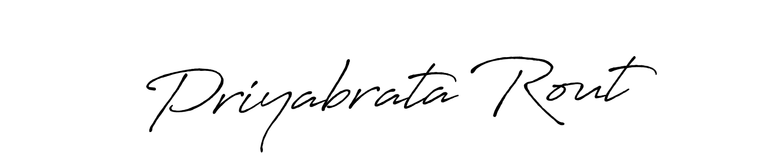 Make a beautiful signature design for name Priyabrata Rout. With this signature (Antro_Vectra_Bolder) style, you can create a handwritten signature for free. Priyabrata Rout signature style 7 images and pictures png