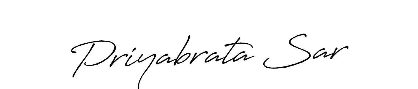 Design your own signature with our free online signature maker. With this signature software, you can create a handwritten (Antro_Vectra_Bolder) signature for name Priyabrata Sar. Priyabrata Sar signature style 7 images and pictures png