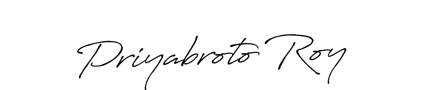 Design your own signature with our free online signature maker. With this signature software, you can create a handwritten (Antro_Vectra_Bolder) signature for name Priyabroto Roy. Priyabroto Roy signature style 7 images and pictures png