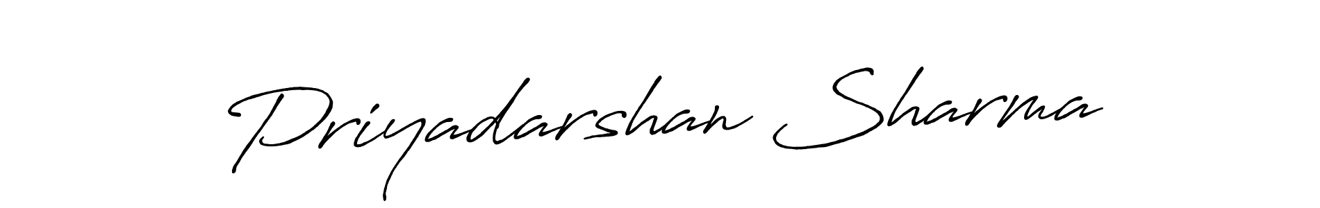 Antro_Vectra_Bolder is a professional signature style that is perfect for those who want to add a touch of class to their signature. It is also a great choice for those who want to make their signature more unique. Get Priyadarshan Sharma name to fancy signature for free. Priyadarshan Sharma signature style 7 images and pictures png