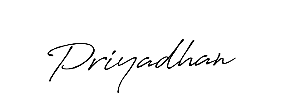 Similarly Antro_Vectra_Bolder is the best handwritten signature design. Signature creator online .You can use it as an online autograph creator for name Priyadhan. Priyadhan signature style 7 images and pictures png