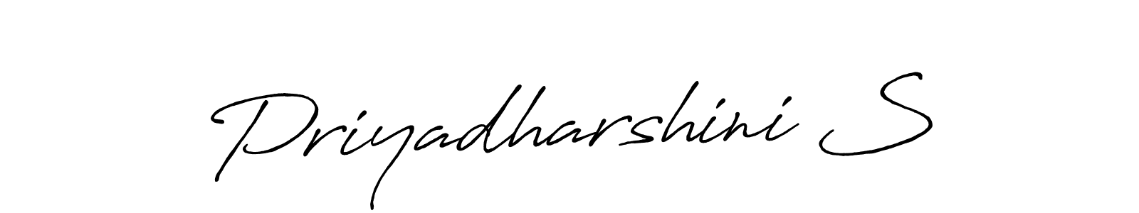 Make a beautiful signature design for name Priyadharshini S. Use this online signature maker to create a handwritten signature for free. Priyadharshini S signature style 7 images and pictures png
