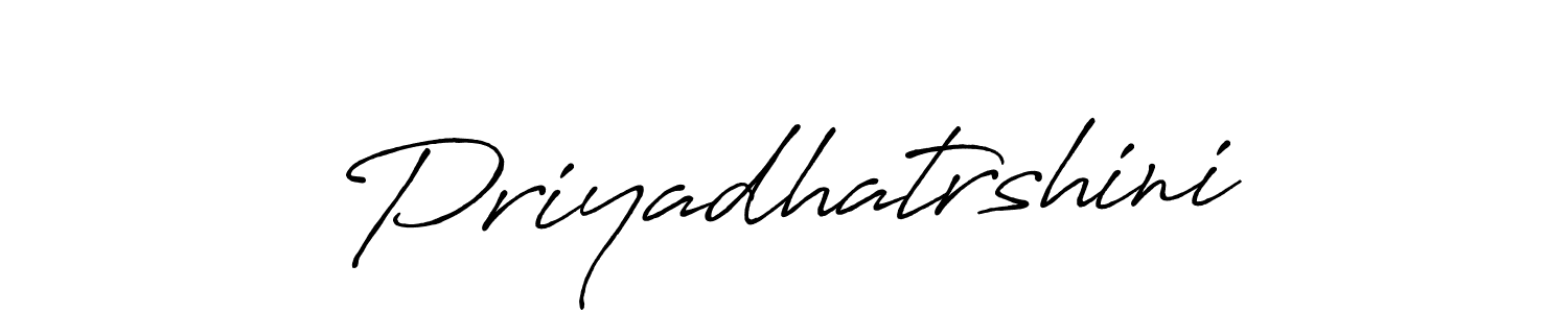 How to make Priyadhatrshini signature? Antro_Vectra_Bolder is a professional autograph style. Create handwritten signature for Priyadhatrshini name. Priyadhatrshini signature style 7 images and pictures png