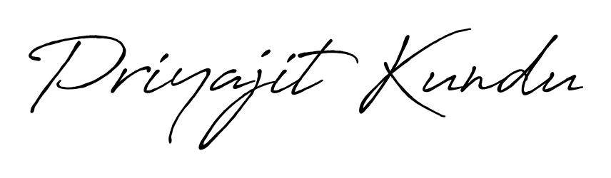 A timeless handwritten aesthetic for Priyajit Kundu. The Antro_Vectra_Bolder font gives your signature a handcrafted feel with natural curves. Priyajit Kundu signature style 7 images and pictures png