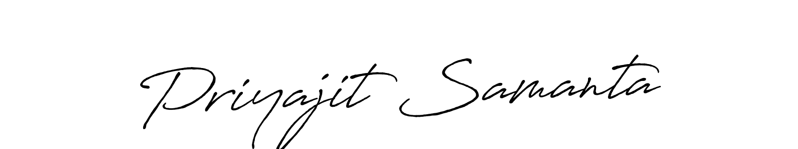 Use a signature maker to create a handwritten signature online. With this signature software, you can design (Antro_Vectra_Bolder) your own signature for name Priyajit Samanta. Priyajit Samanta signature style 7 images and pictures png