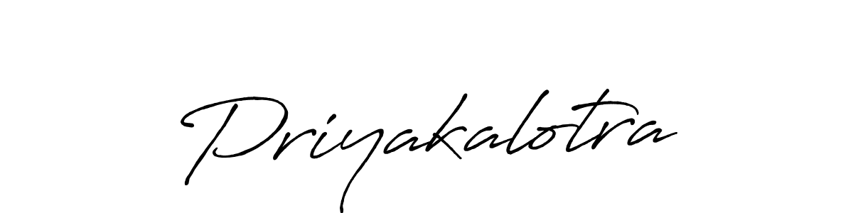 Use a signature maker to create a handwritten signature online. With this signature software, you can design (Antro_Vectra_Bolder) your own signature for name Priyakalotra. Priyakalotra signature style 7 images and pictures png