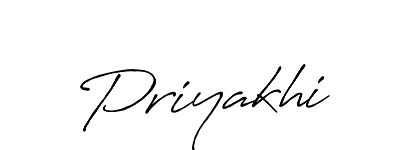 Also we have Priyakhi name is the best signature style. Create professional handwritten signature collection using Antro_Vectra_Bolder autograph style. Priyakhi signature style 7 images and pictures png