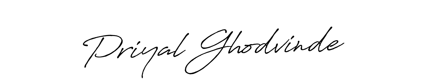 Use a signature maker to create a handwritten signature online. With this signature software, you can design (Antro_Vectra_Bolder) your own signature for name Priyal Ghodvinde. Priyal Ghodvinde signature style 7 images and pictures png