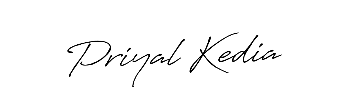 This is the best signature style for the Priyal Kedia name. Also you like these signature font (Antro_Vectra_Bolder). Mix name signature. Priyal Kedia signature style 7 images and pictures png