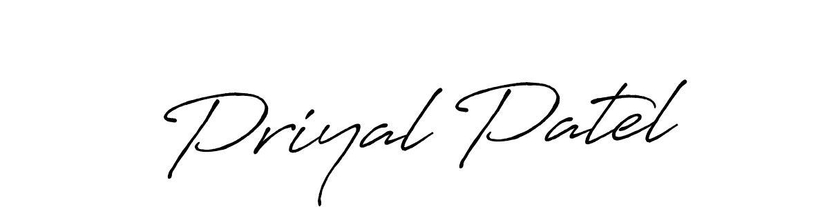 Once you've used our free online signature maker to create your best signature Antro_Vectra_Bolder style, it's time to enjoy all of the benefits that Priyal Patel name signing documents. Priyal Patel signature style 7 images and pictures png
