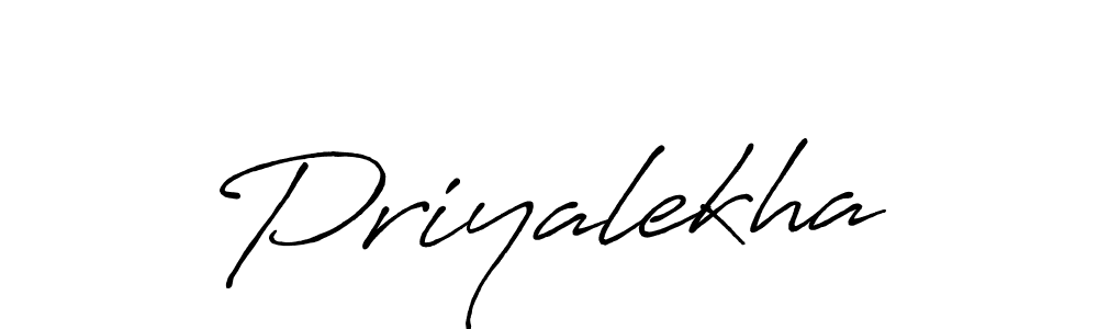 Design your own signature with our free online signature maker. With this signature software, you can create a handwritten (Antro_Vectra_Bolder) signature for name Priyalekha. Priyalekha signature style 7 images and pictures png