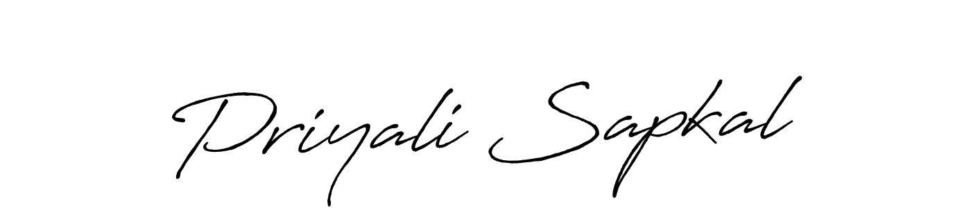 Also we have Priyali Sapkal name is the best signature style. Create professional handwritten signature collection using Antro_Vectra_Bolder autograph style. Priyali Sapkal signature style 7 images and pictures png