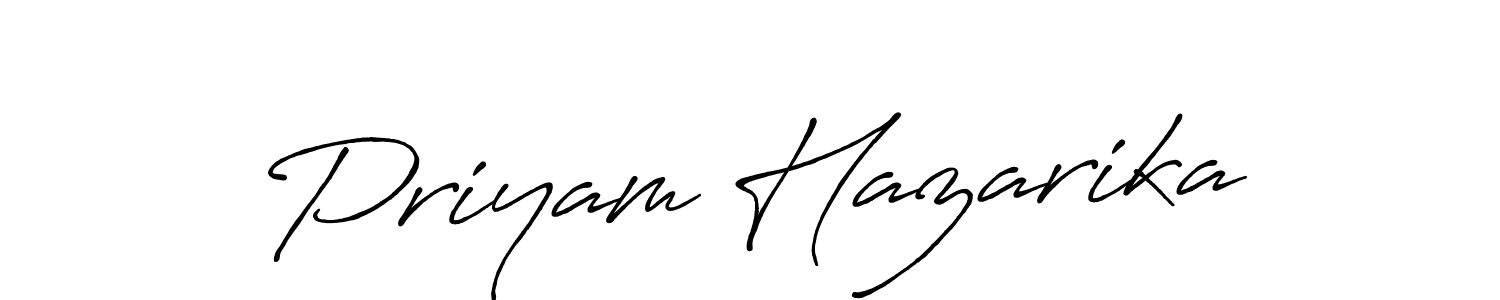 Priyam Hazarika stylish signature style. Best Handwritten Sign (Antro_Vectra_Bolder) for my name. Handwritten Signature Collection Ideas for my name Priyam Hazarika. Priyam Hazarika signature style 7 images and pictures png
