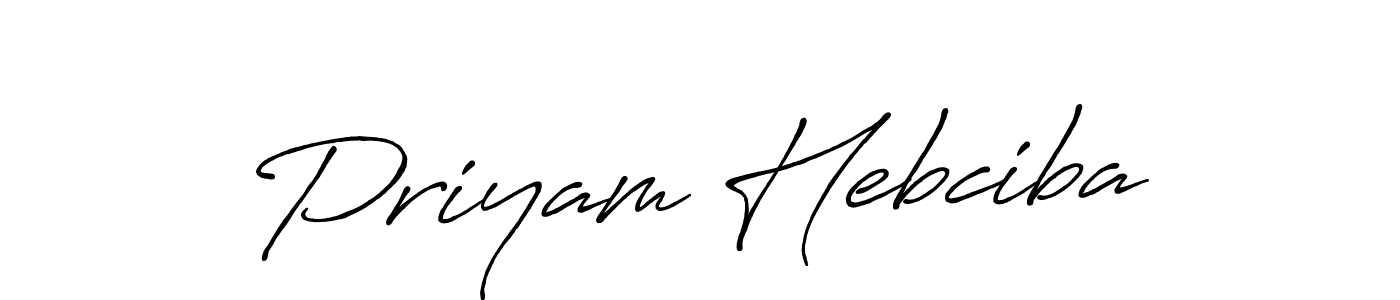 How to Draw Priyam Hebciba signature style? Antro_Vectra_Bolder is a latest design signature styles for name Priyam Hebciba. Priyam Hebciba signature style 7 images and pictures png