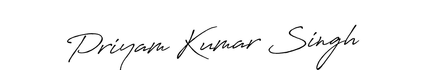 It looks lik you need a new signature style for name Priyam Kumar Singh. Design unique handwritten (Antro_Vectra_Bolder) signature with our free signature maker in just a few clicks. Priyam Kumar Singh signature style 7 images and pictures png