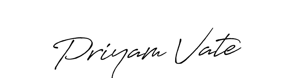 The best way (Antro_Vectra_Bolder) to make a short signature is to pick only two or three words in your name. The name Priyam Vate include a total of six letters. For converting this name. Priyam Vate signature style 7 images and pictures png