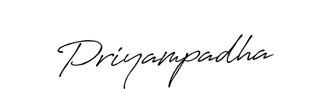 Priyampadha stylish signature style. Best Handwritten Sign (Antro_Vectra_Bolder) for my name. Handwritten Signature Collection Ideas for my name Priyampadha. Priyampadha signature style 7 images and pictures png
