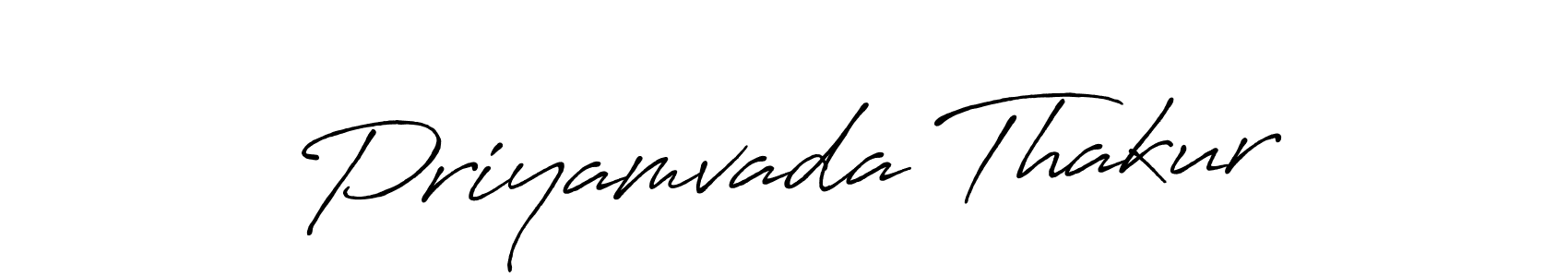 Design your own signature with our free online signature maker. With this signature software, you can create a handwritten (Antro_Vectra_Bolder) signature for name Priyamvada Thakur. Priyamvada Thakur signature style 7 images and pictures png