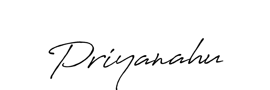 Design your own signature with our free online signature maker. With this signature software, you can create a handwritten (Antro_Vectra_Bolder) signature for name Priyanahu. Priyanahu signature style 7 images and pictures png