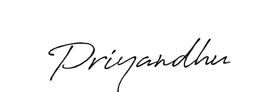 Design your own signature with our free online signature maker. With this signature software, you can create a handwritten (Antro_Vectra_Bolder) signature for name Priyandhu. Priyandhu signature style 7 images and pictures png