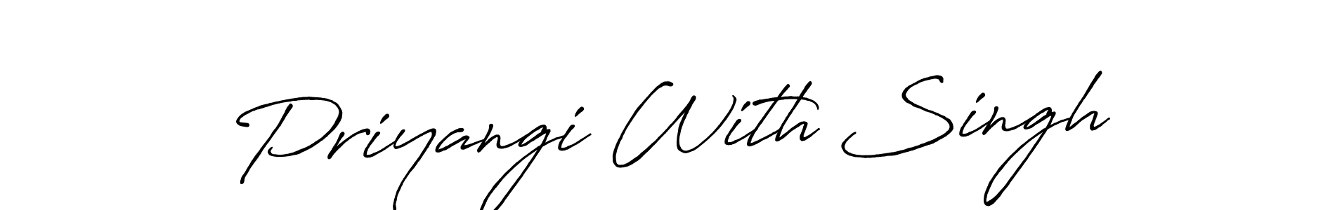 See photos of Priyangi With Singh official signature by Spectra . Check more albums & portfolios. Read reviews & check more about Antro_Vectra_Bolder font. Priyangi With Singh signature style 7 images and pictures png