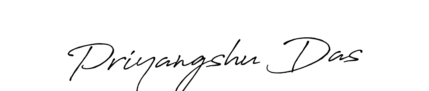 Make a beautiful signature design for name Priyangshu Das. With this signature (Antro_Vectra_Bolder) style, you can create a handwritten signature for free. Priyangshu Das signature style 7 images and pictures png