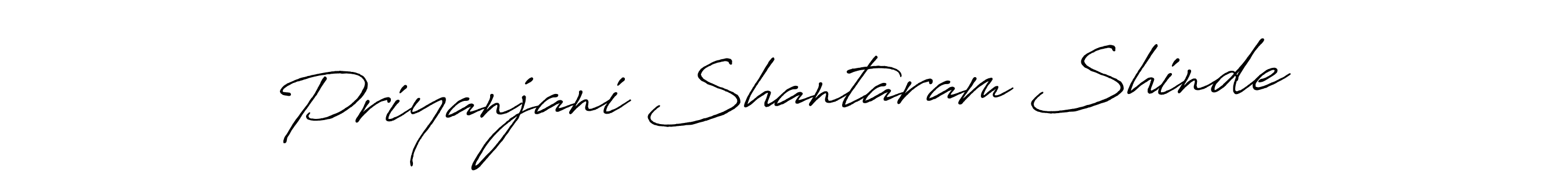 Priyanjani Shantaram Shinde stylish signature style. Best Handwritten Sign (Antro_Vectra_Bolder) for my name. Handwritten Signature Collection Ideas for my name Priyanjani Shantaram Shinde. Priyanjani Shantaram Shinde signature style 7 images and pictures png