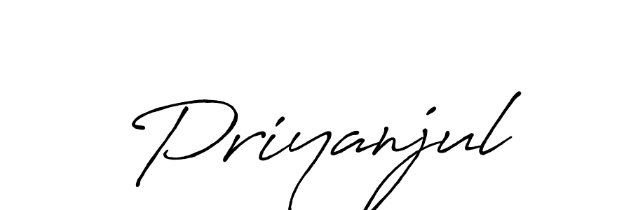 It looks lik you need a new signature style for name Priyanjul. Design unique handwritten (Antro_Vectra_Bolder) signature with our free signature maker in just a few clicks. Priyanjul signature style 7 images and pictures png
