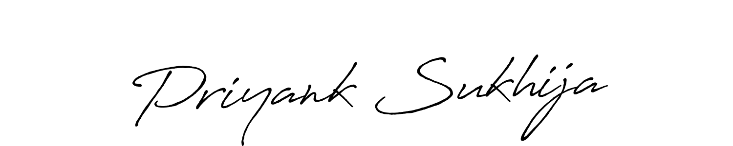 Priyank Sukhija stylish signature style. Best Handwritten Sign (Antro_Vectra_Bolder) for my name. Handwritten Signature Collection Ideas for my name Priyank Sukhija. Priyank Sukhija signature style 7 images and pictures png