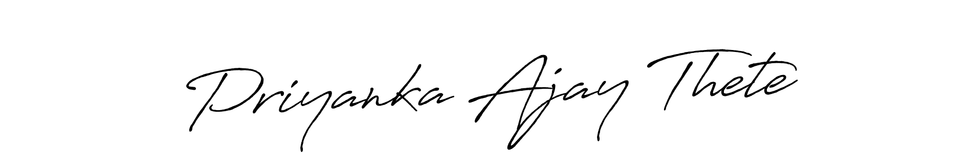Also You can easily find your signature by using the search form. We will create Priyanka Ajay Thete name handwritten signature images for you free of cost using Antro_Vectra_Bolder sign style. Priyanka Ajay Thete signature style 7 images and pictures png