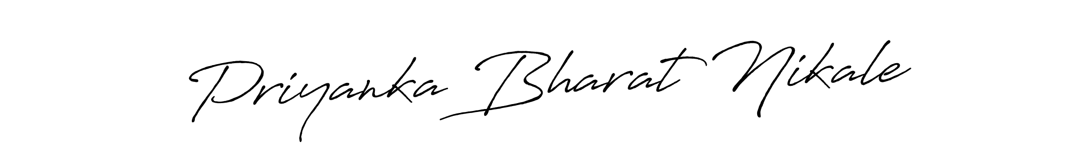 Similarly Antro_Vectra_Bolder is the best handwritten signature design. Signature creator online .You can use it as an online autograph creator for name Priyanka Bharat Nikale. Priyanka Bharat Nikale signature style 7 images and pictures png