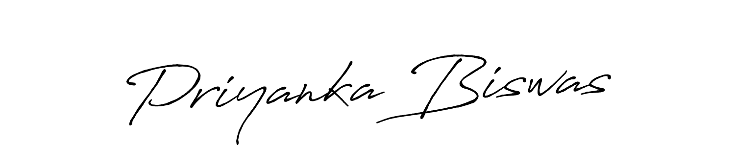 Priyanka Biswas stylish signature style. Best Handwritten Sign (Antro_Vectra_Bolder) for my name. Handwritten Signature Collection Ideas for my name Priyanka Biswas. Priyanka Biswas signature style 7 images and pictures png