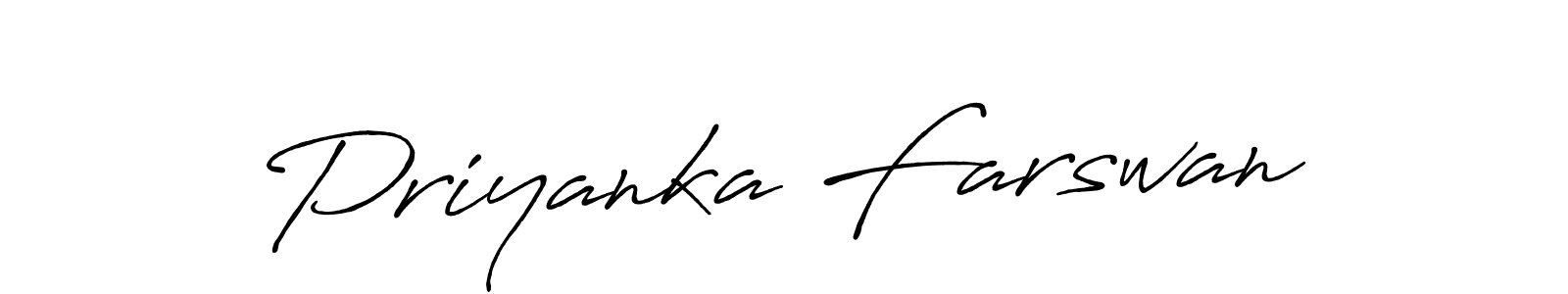 Make a beautiful signature design for name Priyanka Farswan. Use this online signature maker to create a handwritten signature for free. Priyanka Farswan signature style 7 images and pictures png