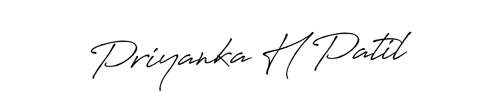 Also we have Priyanka H Patil name is the best signature style. Create professional handwritten signature collection using Antro_Vectra_Bolder autograph style. Priyanka H Patil signature style 7 images and pictures png