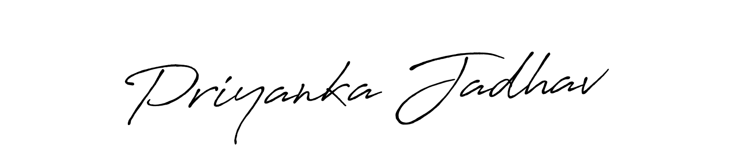 This is the best signature style for the Priyanka Jadhav name. Also you like these signature font (Antro_Vectra_Bolder). Mix name signature. Priyanka Jadhav signature style 7 images and pictures png