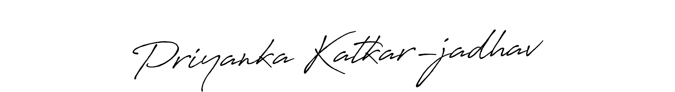 How to make Priyanka Katkar-jadhav signature? Antro_Vectra_Bolder is a professional autograph style. Create handwritten signature for Priyanka Katkar-jadhav name. Priyanka Katkar-jadhav signature style 7 images and pictures png