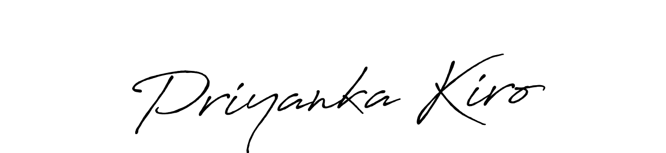 Also You can easily find your signature by using the search form. We will create Priyanka Kiro name handwritten signature images for you free of cost using Antro_Vectra_Bolder sign style. Priyanka Kiro signature style 7 images and pictures png