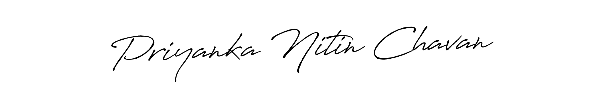 You should practise on your own different ways (Antro_Vectra_Bolder) to write your name (Priyanka Nitin Chavan) in signature. don't let someone else do it for you. Priyanka Nitin Chavan signature style 7 images and pictures png