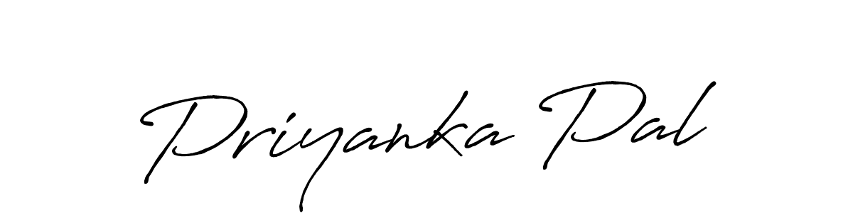 Create a beautiful signature design for name Priyanka Pal. With this signature (Antro_Vectra_Bolder) fonts, you can make a handwritten signature for free. Priyanka Pal signature style 7 images and pictures png