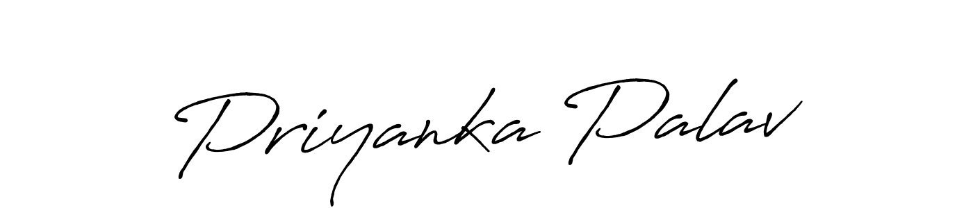 Priyanka Palav stylish signature style. Best Handwritten Sign (Antro_Vectra_Bolder) for my name. Handwritten Signature Collection Ideas for my name Priyanka Palav. Priyanka Palav signature style 7 images and pictures png