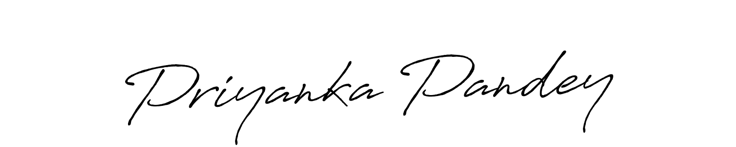 How to make Priyanka Pandey signature? Antro_Vectra_Bolder is a professional autograph style. Create handwritten signature for Priyanka Pandey name. Priyanka Pandey signature style 7 images and pictures png