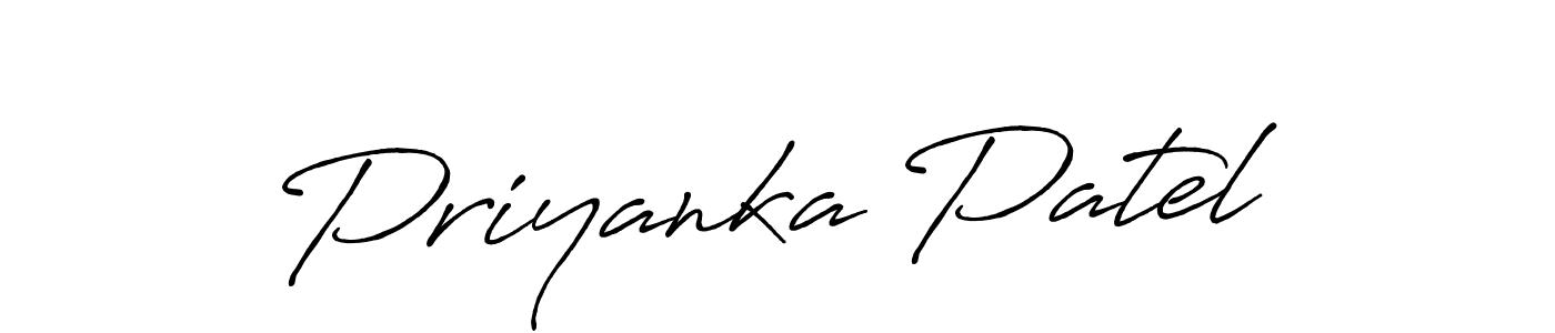 Make a beautiful signature design for name Priyanka Patel. Use this online signature maker to create a handwritten signature for free. Priyanka Patel signature style 7 images and pictures png