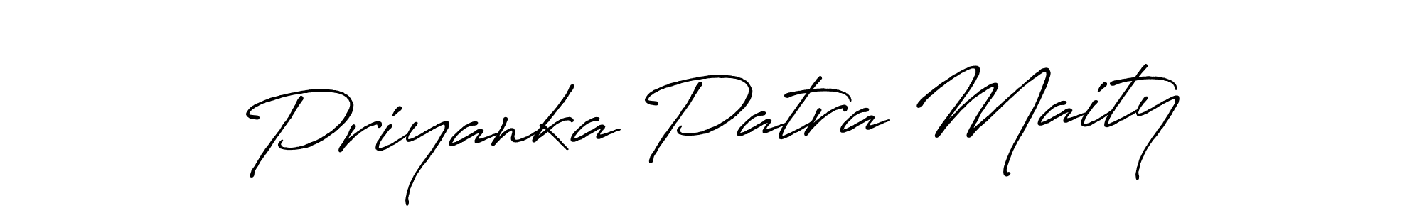 Also You can easily find your signature by using the search form. We will create Priyanka Patra Maity name handwritten signature images for you free of cost using Antro_Vectra_Bolder sign style. Priyanka Patra Maity signature style 7 images and pictures png