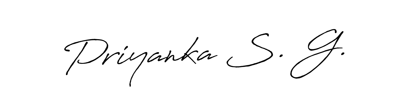 You can use this online signature creator to create a handwritten signature for the name Priyanka S. G.. This is the best online autograph maker. Priyanka S. G. signature style 7 images and pictures png