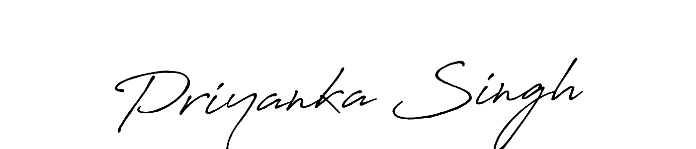 Also You can easily find your signature by using the search form. We will create Priyanka Singh name handwritten signature images for you free of cost using Antro_Vectra_Bolder sign style. Priyanka Singh signature style 7 images and pictures png