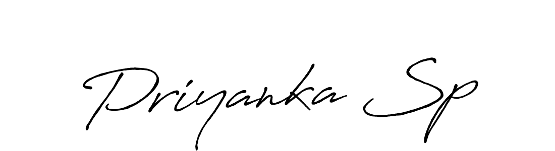 It looks lik you need a new signature style for name Priyanka Sp. Design unique handwritten (Antro_Vectra_Bolder) signature with our free signature maker in just a few clicks. Priyanka Sp signature style 7 images and pictures png
