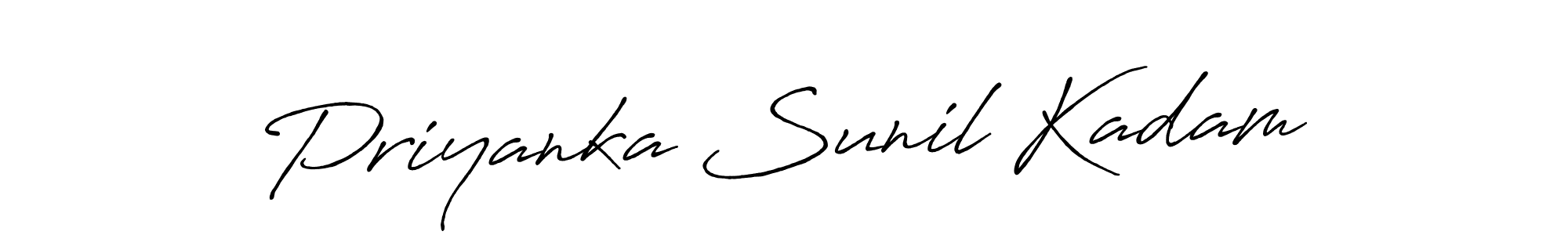 It looks lik you need a new signature style for name Priyanka Sunil Kadam. Design unique handwritten (Antro_Vectra_Bolder) signature with our free signature maker in just a few clicks. Priyanka Sunil Kadam signature style 7 images and pictures png