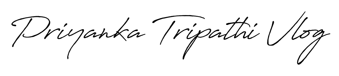 The Antro_Vectra_Bolder handwriting style adds charm and authenticity to name Priyanka Tripathi Vlog. A wonderful choice for personal thank-you notes. Priyanka Tripathi Vlog signature style 7 images and pictures png