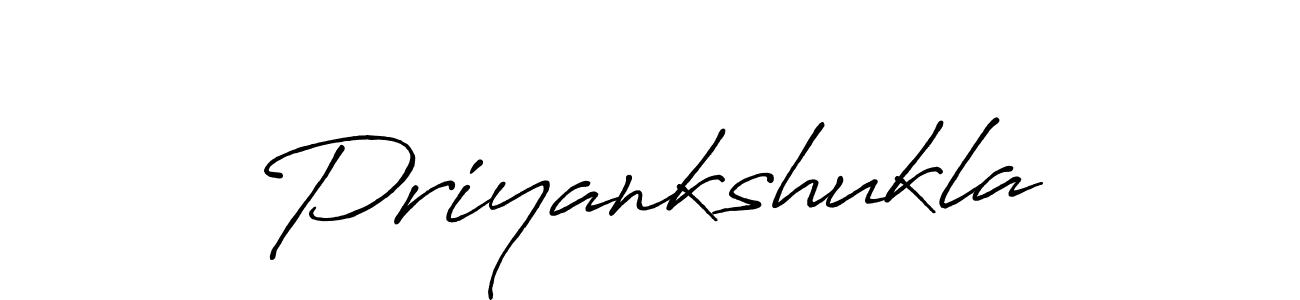 Create a beautiful signature design for name Priyankshukla. With this signature (Antro_Vectra_Bolder) fonts, you can make a handwritten signature for free. Priyankshukla signature style 7 images and pictures png