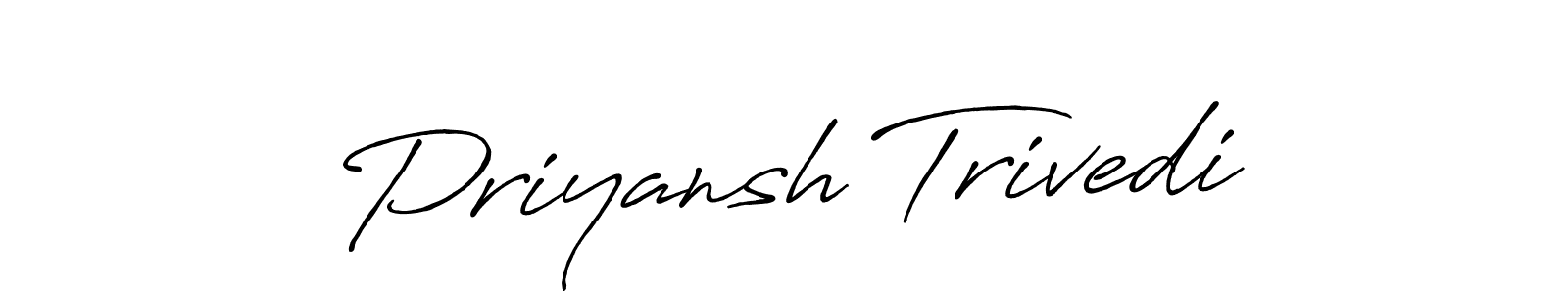 How to Draw Priyansh Trivedi signature style? Antro_Vectra_Bolder is a latest design signature styles for name Priyansh Trivedi. Priyansh Trivedi signature style 7 images and pictures png